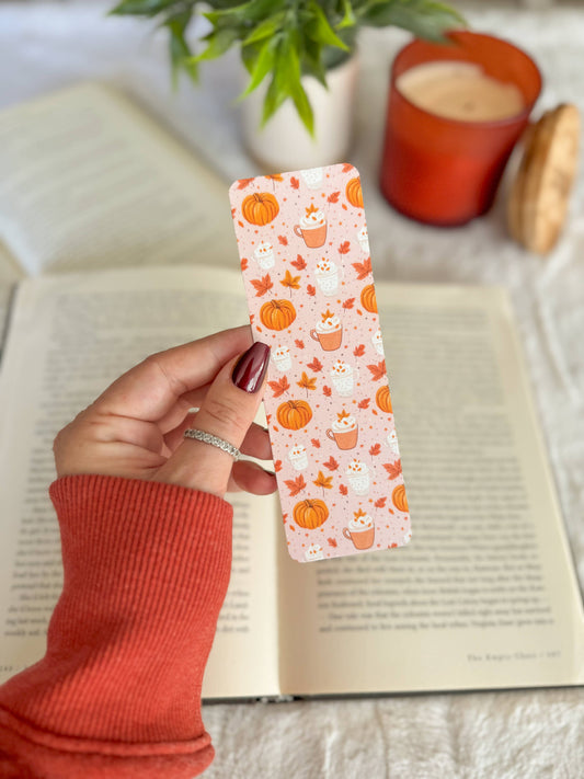 Pink Pumpkin Spice Bookmark | Fall