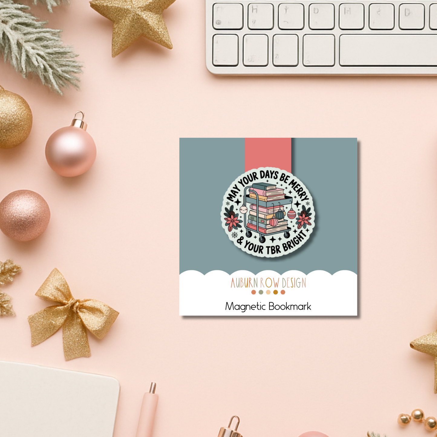 May Your TBR Be Bright Christmas Magnetic Bookmark