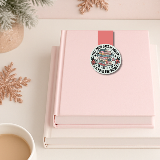 May Your TBR Be Bright Christmas Magnetic Bookmark