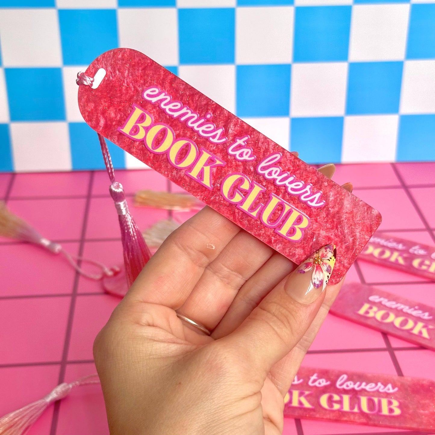 Smut Funny Bookish Books Clear Glitter Acrylic Bookmark