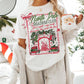 North Pole Readers Club Comfort Colors Tee, Xmas Sweatshirt