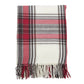 Red Classic Plaid Tassel Trim 50x60 Inch Throw Blanket