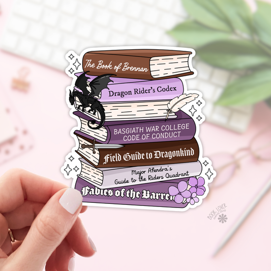 Dragon Books Stickers / Fourth Wing Bookish Stickers