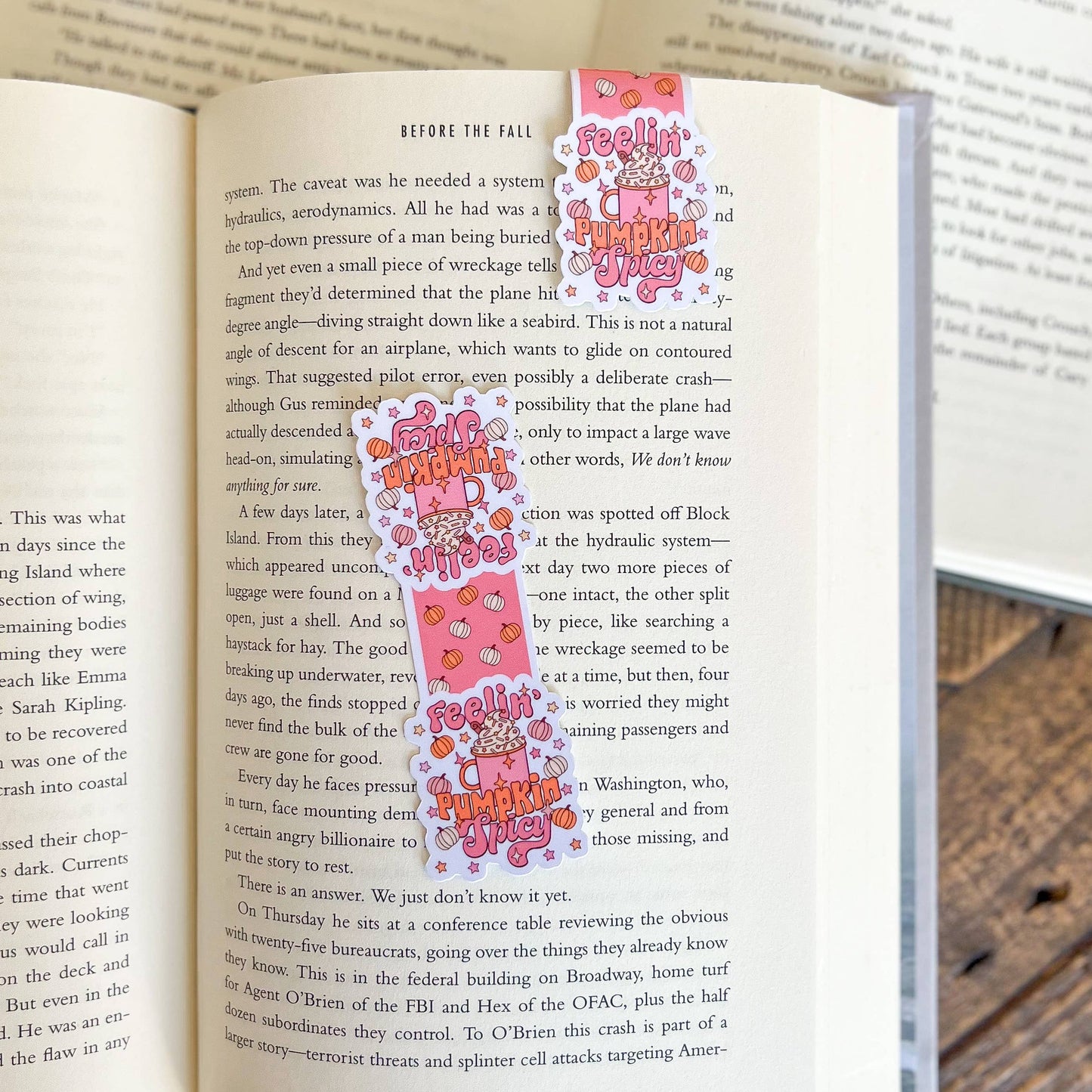 Feelin' Pumpkin Spicy Magnetic Bookmark