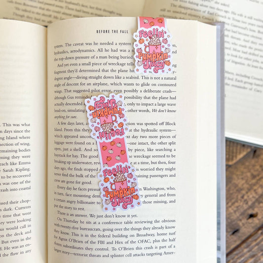 Feelin' Pumpkin Spicy Magnetic Bookmark