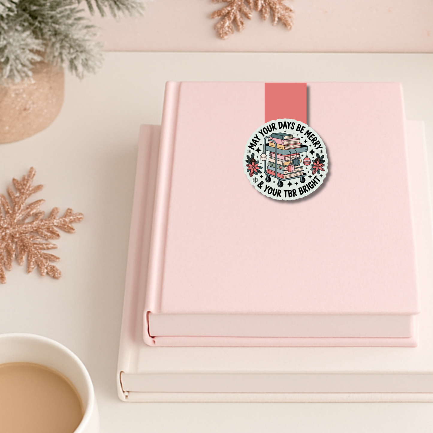 May Your TBR Be Bright Christmas Magnetic Bookmark