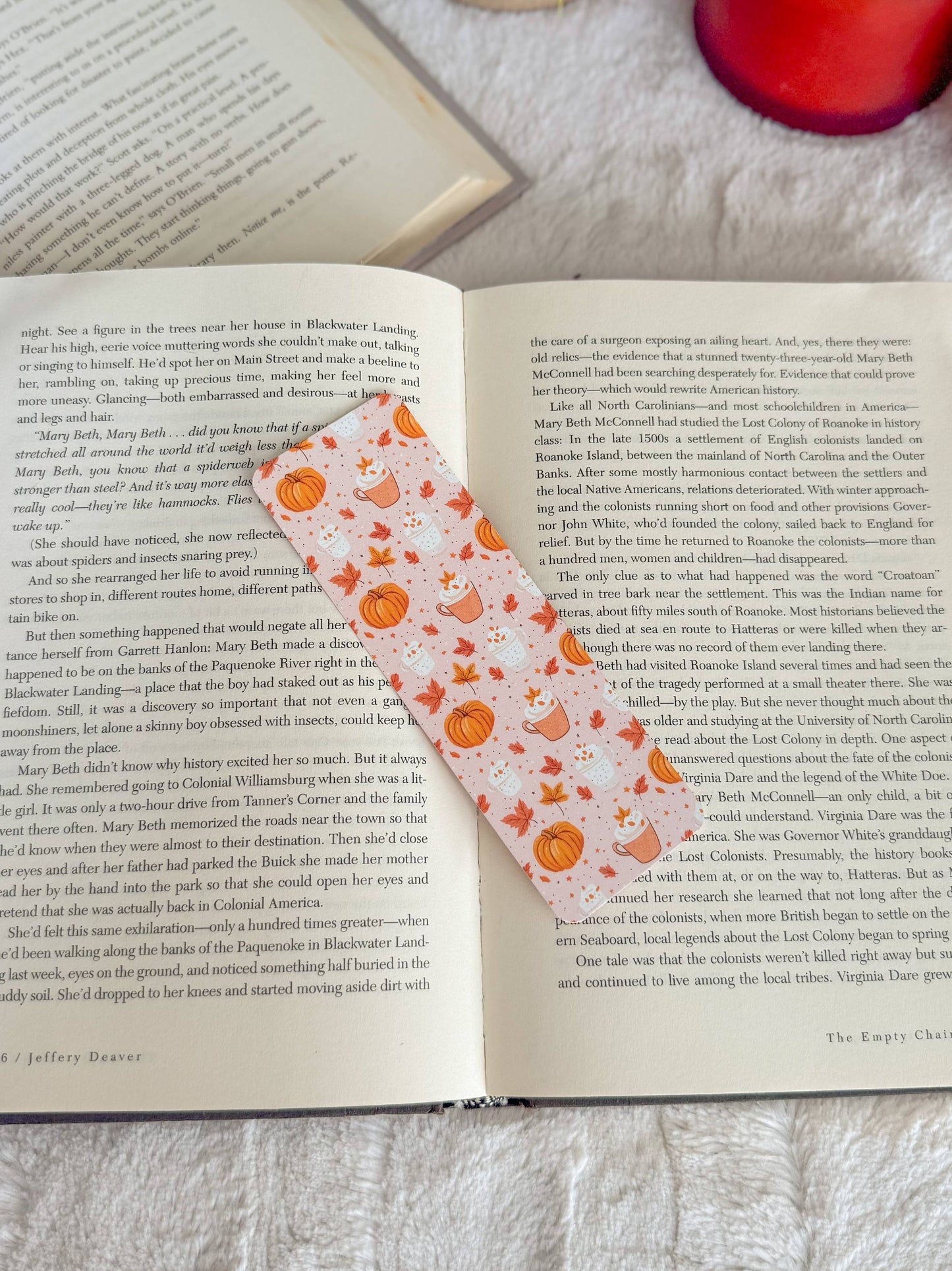 Pink Pumpkin Spice Bookmark | Fall