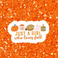 Cute Girly Autumn Fall Waterproof Vinyl Sticker
