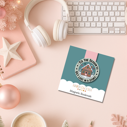 Tis the Season Christmas Magnetic Bookmark
