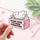 Crying Over Fictional Characters Stickers / Bookish Stickers