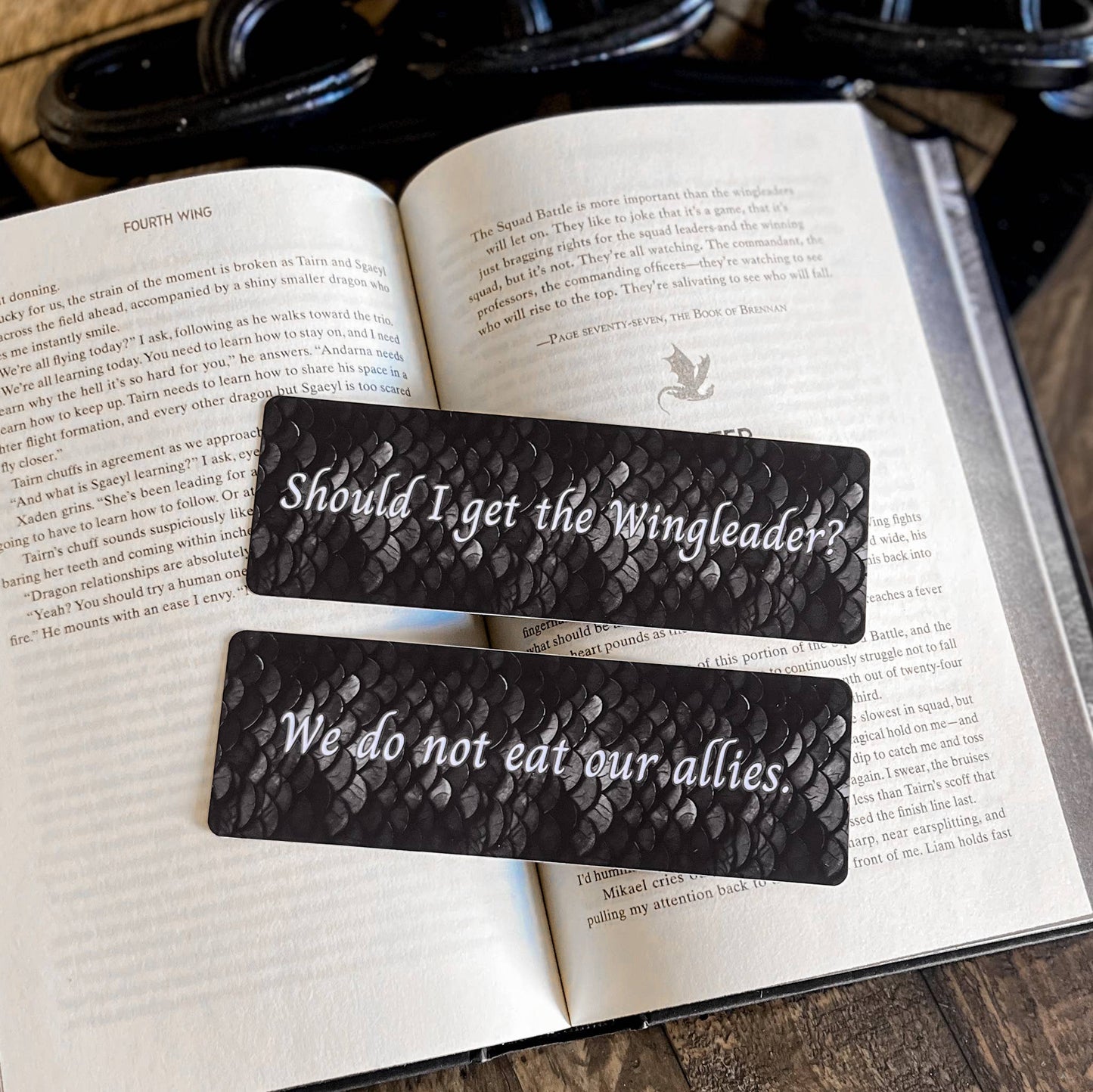Tairn Quote Bookmark, Fourth Wing, Iron Flame