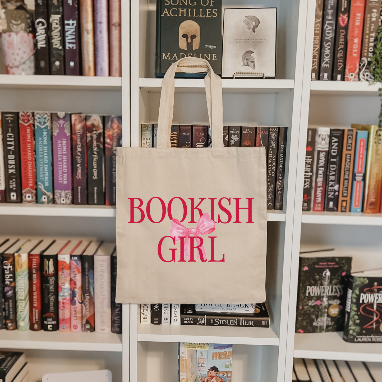 Book store Bow Tote Bags
