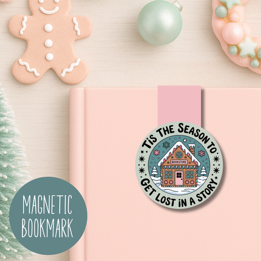 Tis the Season Christmas Magnetic Bookmark